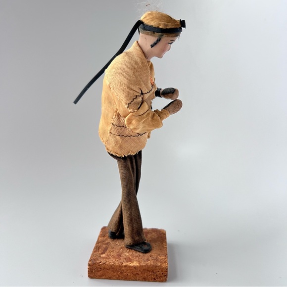 Vintage 1950/70s Handmade Sabra Figurine from Israel Middle Eastern Folk Art - Picture 11 of 16